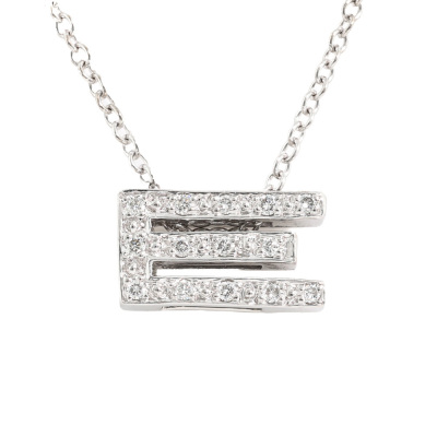 Canturi E Alphabet Initial Necklace