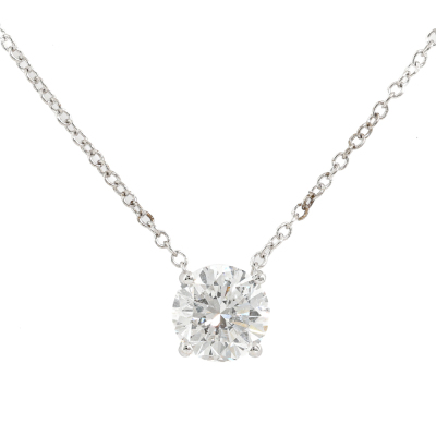 1.01ct Diamond Pendant GIA D P1