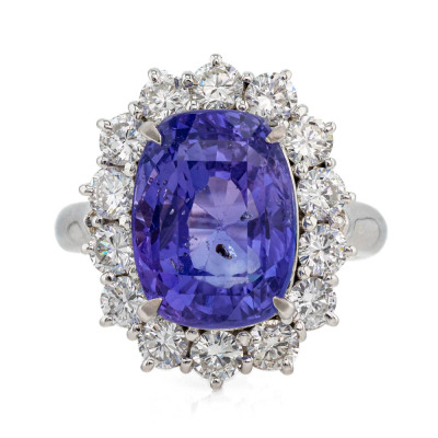 8.67ct Unheated Ceylon Sapphire Ring GSL