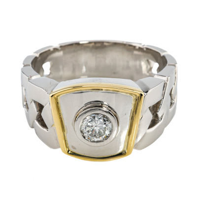 0.50ct Diamond Mens Ring 26.9g