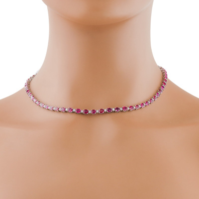 20.00ct Ruby and Diamond Necklace
