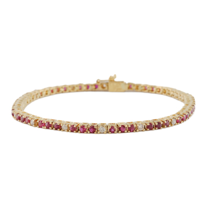 2.30ct Ruby and Diamond Bracelet