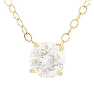 1.00ct Diamond Solitaire Pendant GIA F P1
