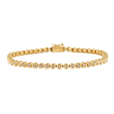 1.00ct Champagne Diamond Tennis Bracelet