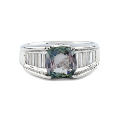 2.31ct Alexandrite and Diamond Ring