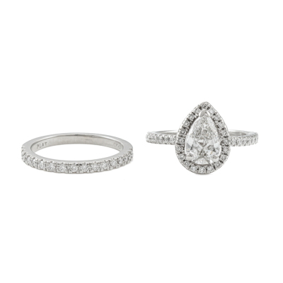 1.20ct centre Diamond ring & Eternity Ring Set