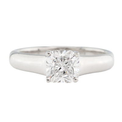 0.84ct Tiffany & Co Lucida Diamond Ring F VVS