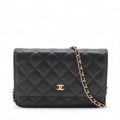Chanel Black Caviar Wallet on Chain
