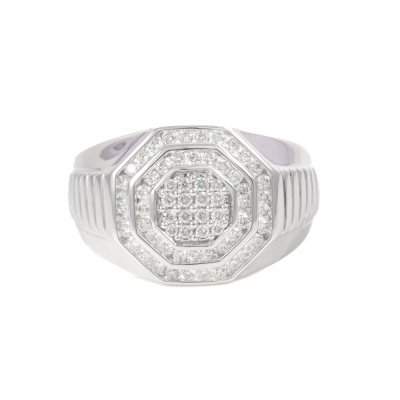 0.69ct Diamond Mens Ring