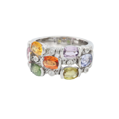 4.00ct Sapphire and Diamond Ring