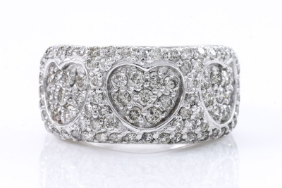 1.60ct Diamond Heart Dress Ring