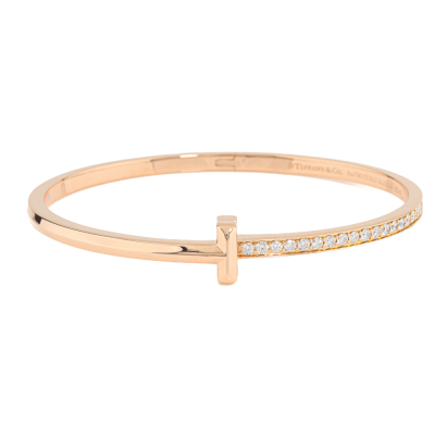 Tiffany & Co T1 Narrow Diamond Hinged Bangle