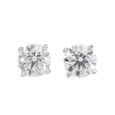0.91ct Diamond Studs GIA D VS2, E VS2