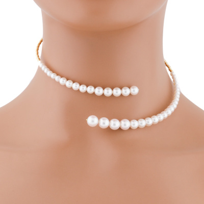 8.4-4.1mm Akoya Pearl Collar Necklace