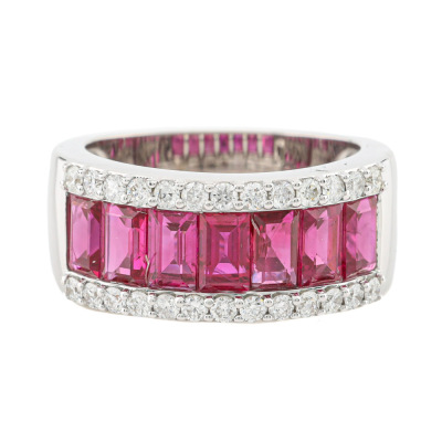 3.18ct Ruby and Diamond Ring
