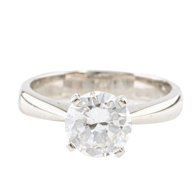 1.51ct Solitaire Diamond Ring GIA F VS2