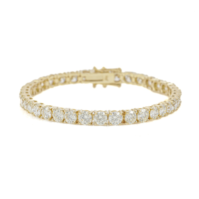 13.73ct Round Diamond Tennis Bracelet