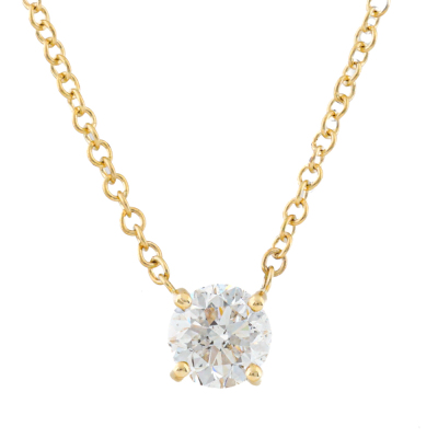 1.00ct Diamond Solitaire Pendant GIA E P1