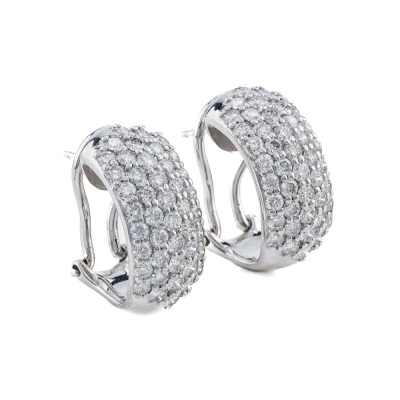 2.60ct Diamond Dress Earrings 18ct white gold