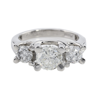 2.03ct Diamond Trilogy Ring