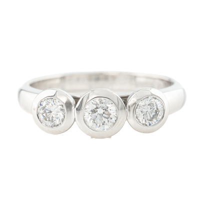 0.76ct Diamond Trilogy Ring