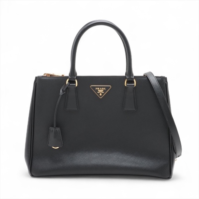 Prada Large Galleria Handbag Black
