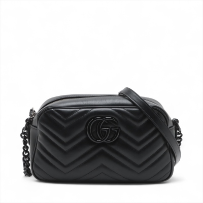Gucci GG Marmont Shoulder Bag All Black""