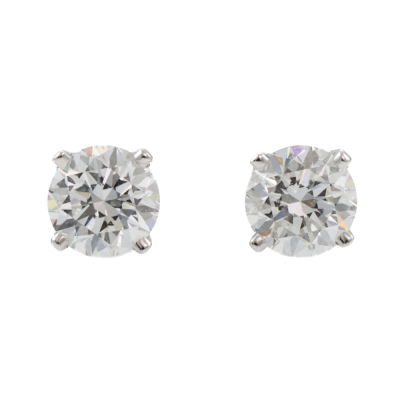 1.00ct Diamond Studs GIA E VVS1