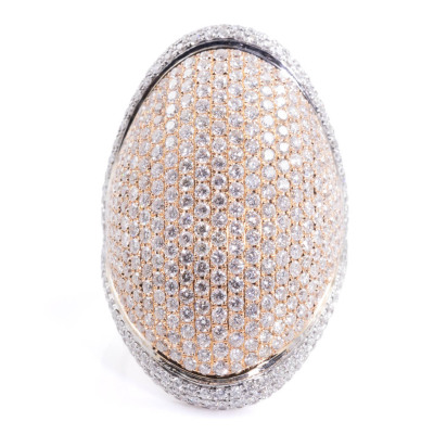 5.51ct Round Diamond Dress Ring 18ct Gold 19.6g