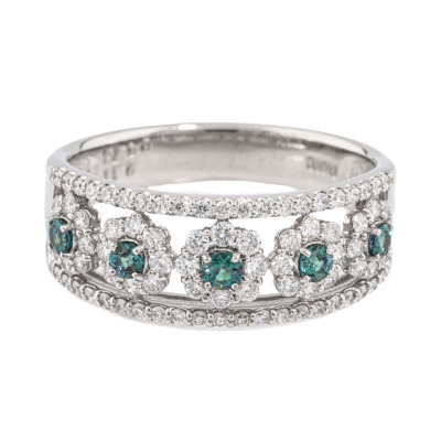 0.31ct Alexandrite and Diamond Ring