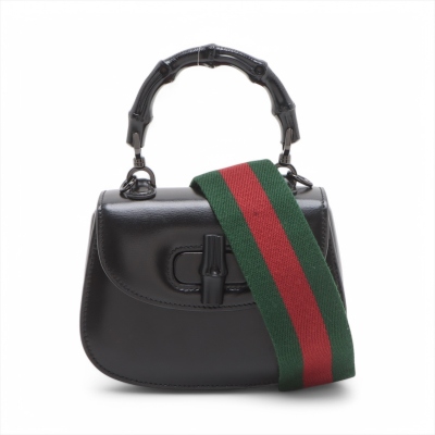 Gucci Bamboo 1947 Mini Bag All Black""