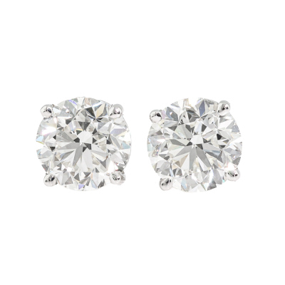 2.01ct Diamond Studs GIA H VVS2