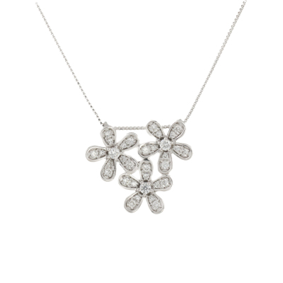 0.32ct Diamond Flower Pendant