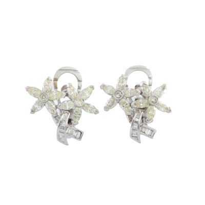 2.11ct Diamond Clip-on Earrings