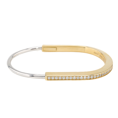 Tiffany & Co Lock Diamond Narrow Bangle