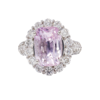 9.12ct Unheated Sri Lanka Pink Sapphire Ring