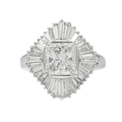 1.51ct Centre Diamond Ring GIA F SI1