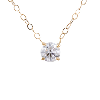 0.50ct Diamond Solitaire Pendant GIA D VS2