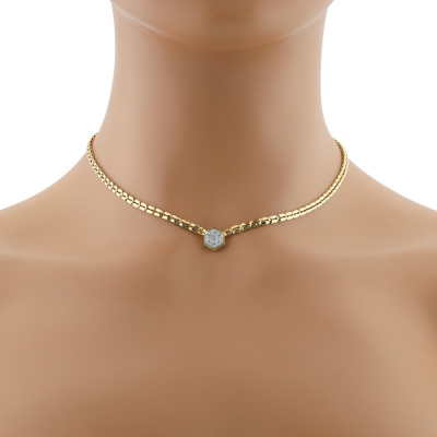 18ct gold Diamond Necklace 11.5g