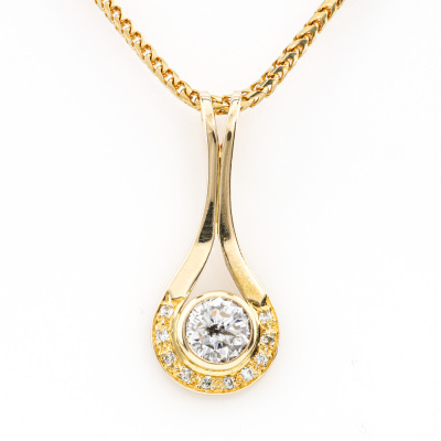 0.70ct Centre Diamond Pendant