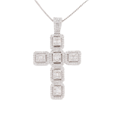 2.00ct Diamond Cross Pendant