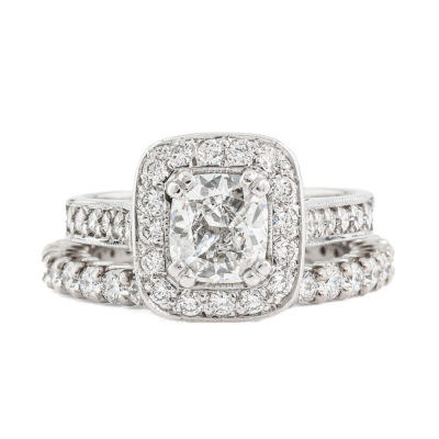 1.00ct Diamond Engagement Ring & Eternity Ring