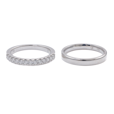 Set of Two Band Rings