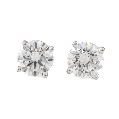 0.81ct Diamond Studs GIA D VS2