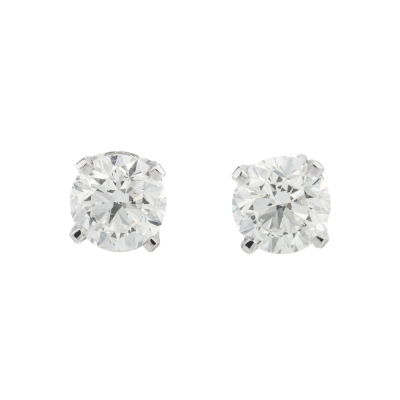 1.00ct Diamond Studs GIA G-H VVS2