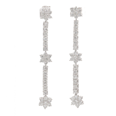 2.04ct Round Diamond Dress Earrings