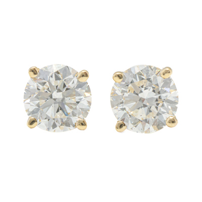 1.01ct Diamond Studs GIA F SI1 & G SI2