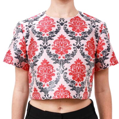 Mary Katrantzou Damask Print Semi-Crop Top 10