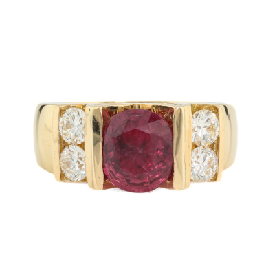 1.50ct Ruby & Diamond Ring