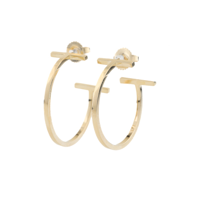 Tiffany & Co. T Wire Hoop Earrings